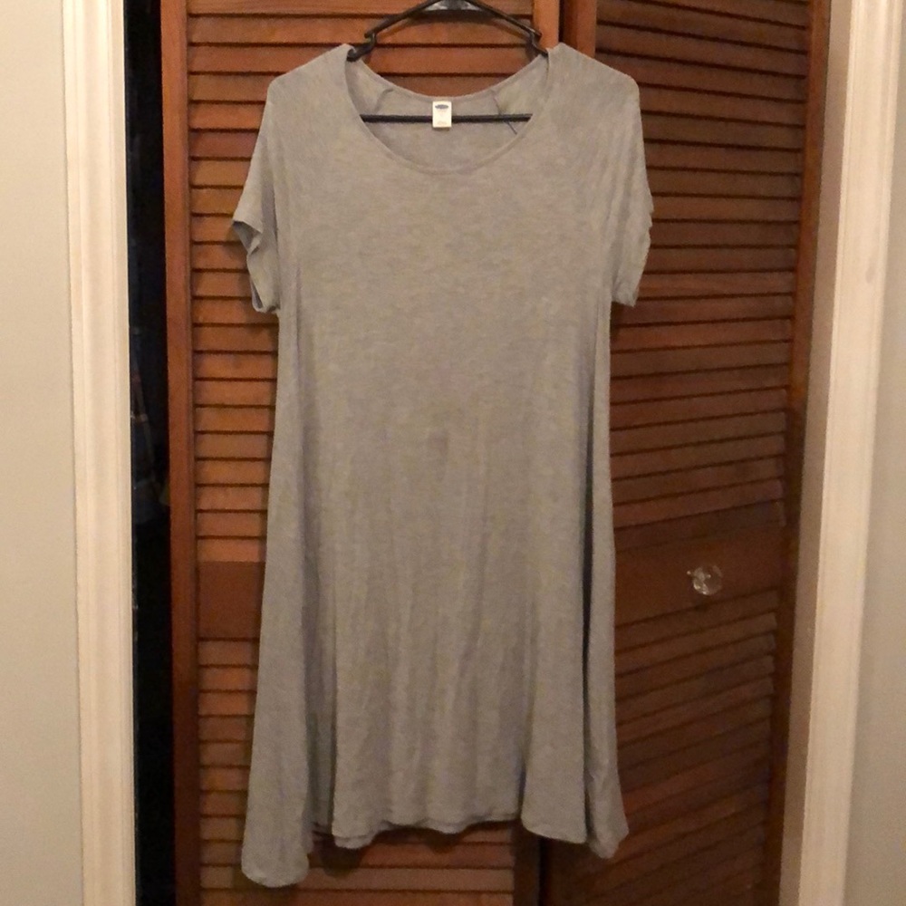 Gray T-shirt dress